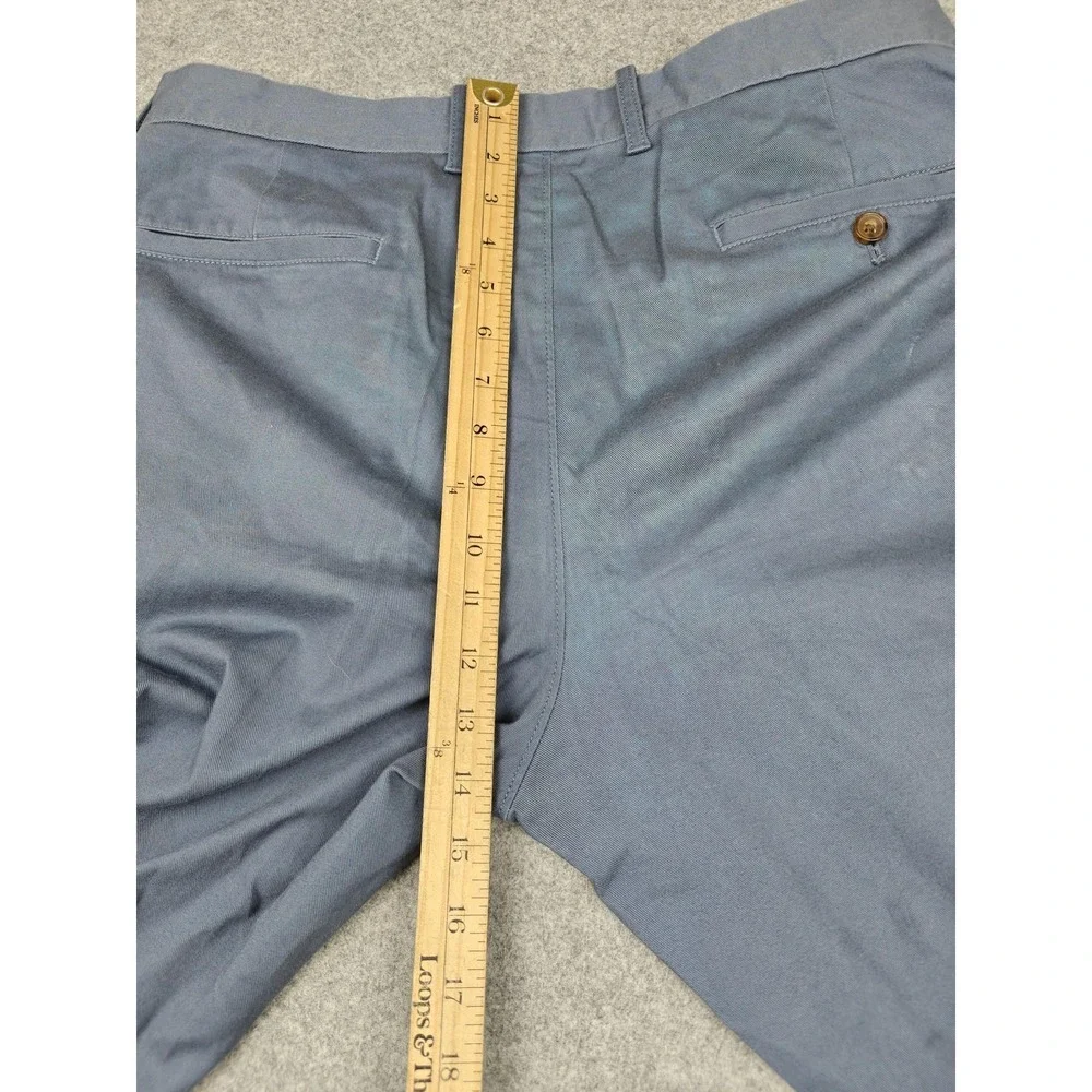 J.Crew‎ Pants Mens 34x32 Blue Flex Straight Chino Stretch Casual Business Office